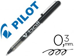 Bolígrafo roller Pilot V-ball tinta negra 0,5 mm.
